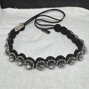 Black and Silver Beaded Headband